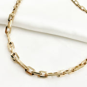 Solid Hollow Gold Diamond Cut Cut Marina and Cable Link Chains